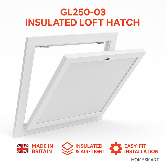 Manthorpe GL250-03 Insulated Loft Trap Door 562 x 726mm Hinged Hatch