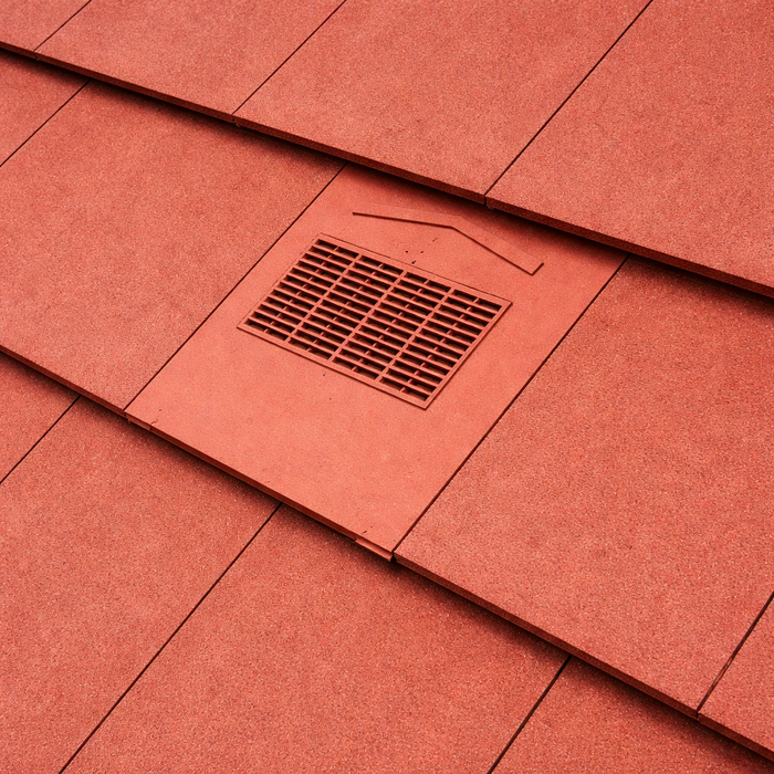 Timloc Grey Flat Edge Roof Tile Vent with Adapter