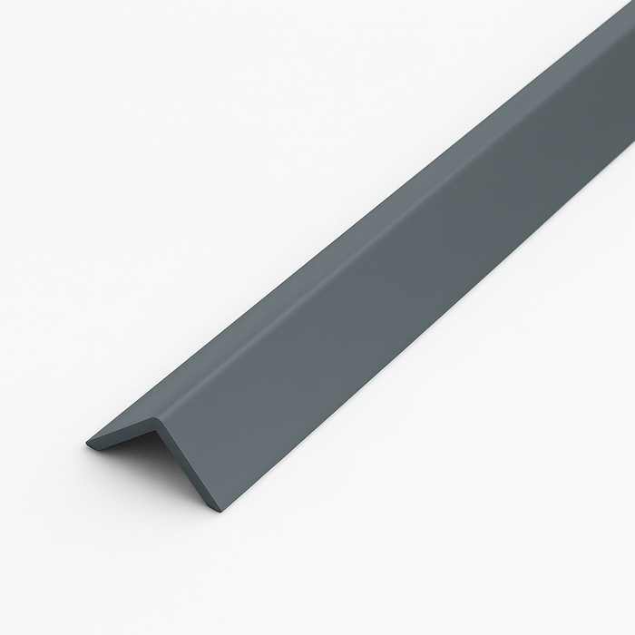 20 Pack Grey 1 Metre UPVC Plastic Rigid Angle 50 x 50mm Corner Cover Trim 90 Degree