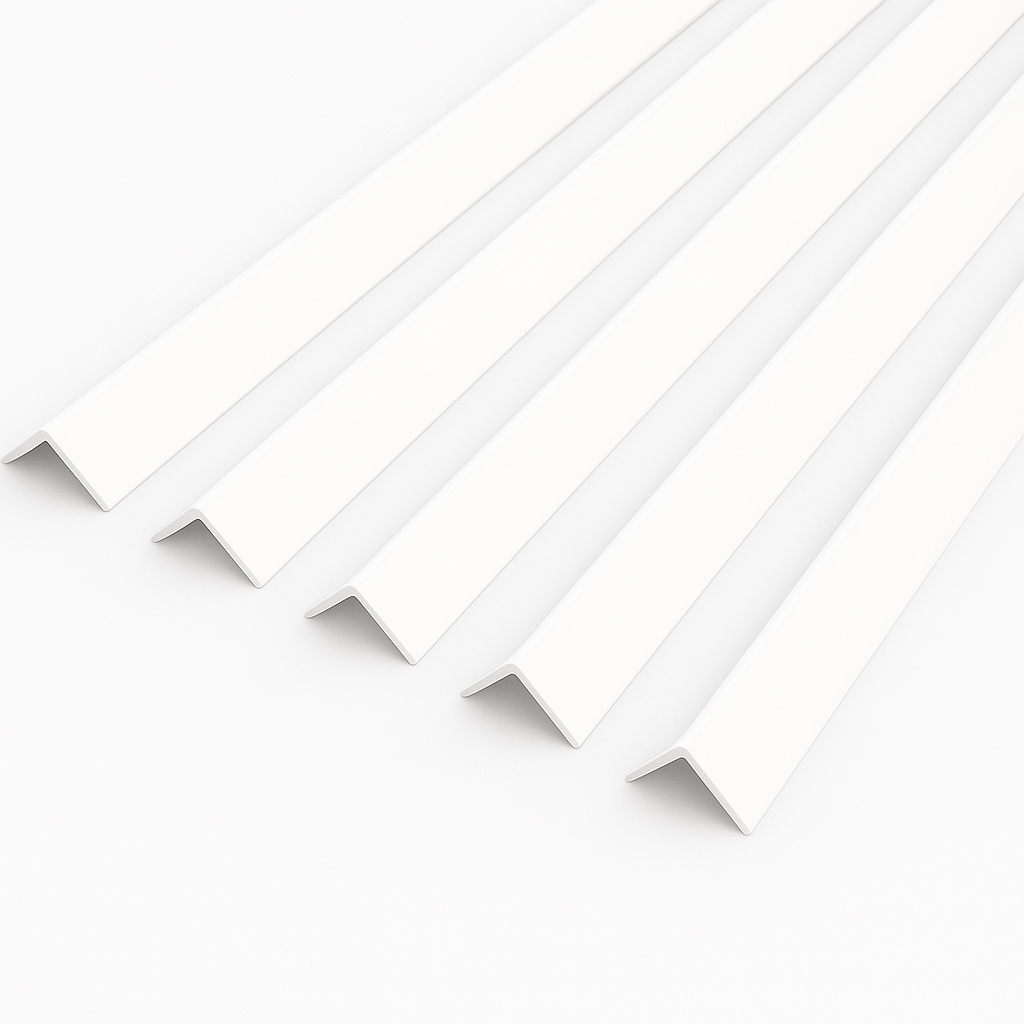 1 x White Rigid Angle 100mm x 100mm