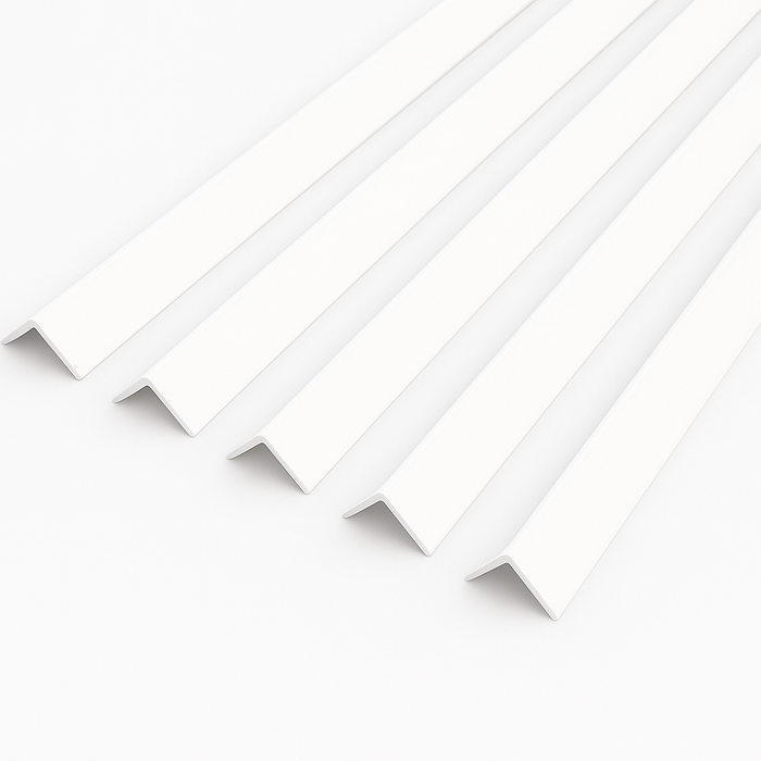 1 x White Rigid Angle 100mm x 100mm