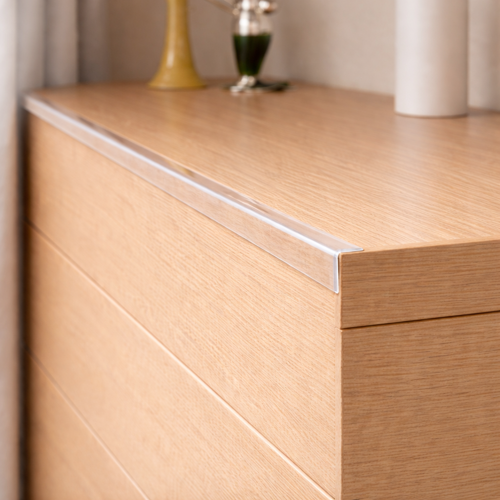 3 x 40x40mm Clear Angles x 1 meter