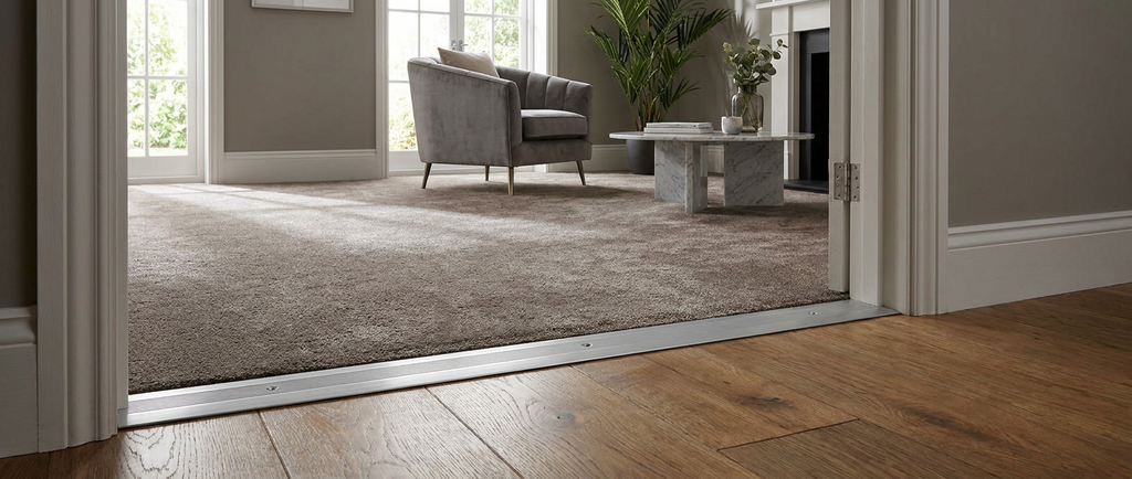 5 x Aluminium Flooring Cover Edge 60mm x 89.5cm