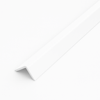 15 Pack White 1 Metre UPVC Plastic Rigid Angle 50 x 50mm Corner Cover Trim 90 Degree