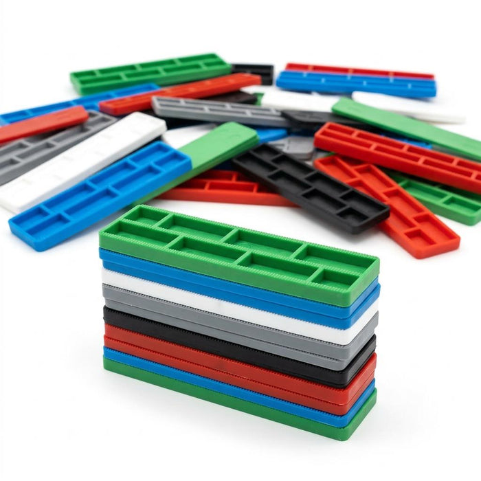 300 x Plastic Window & Glazing Spacer Packers 1mm - 6mm