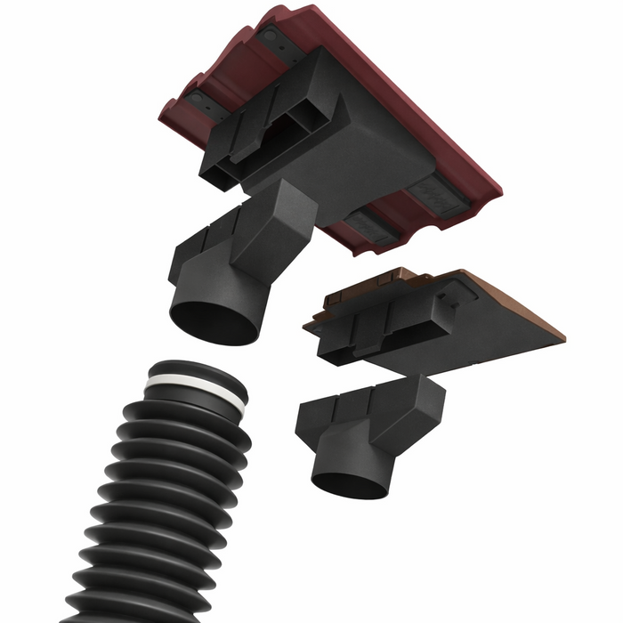 Double Roman Roof Tile Vent - Red (With Pipe Adapter)