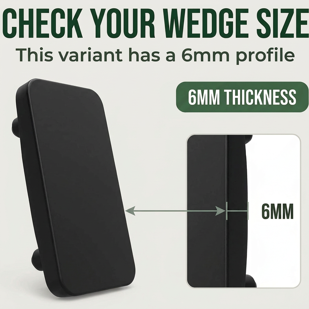 20 x 6mm Black Striker Plates