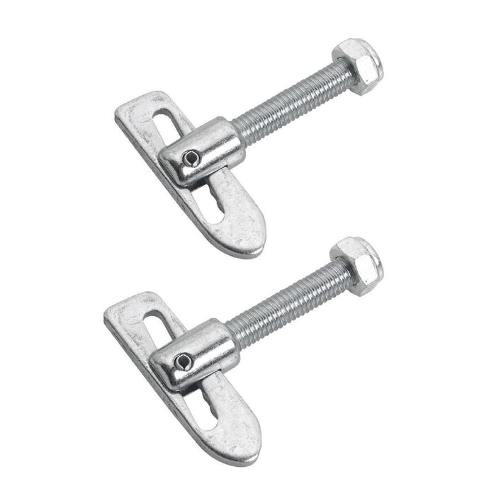 2 x Antiluce Fasteners 75mm Threaded Drop Lock Bolt On Catch for Trailers & Tailgates