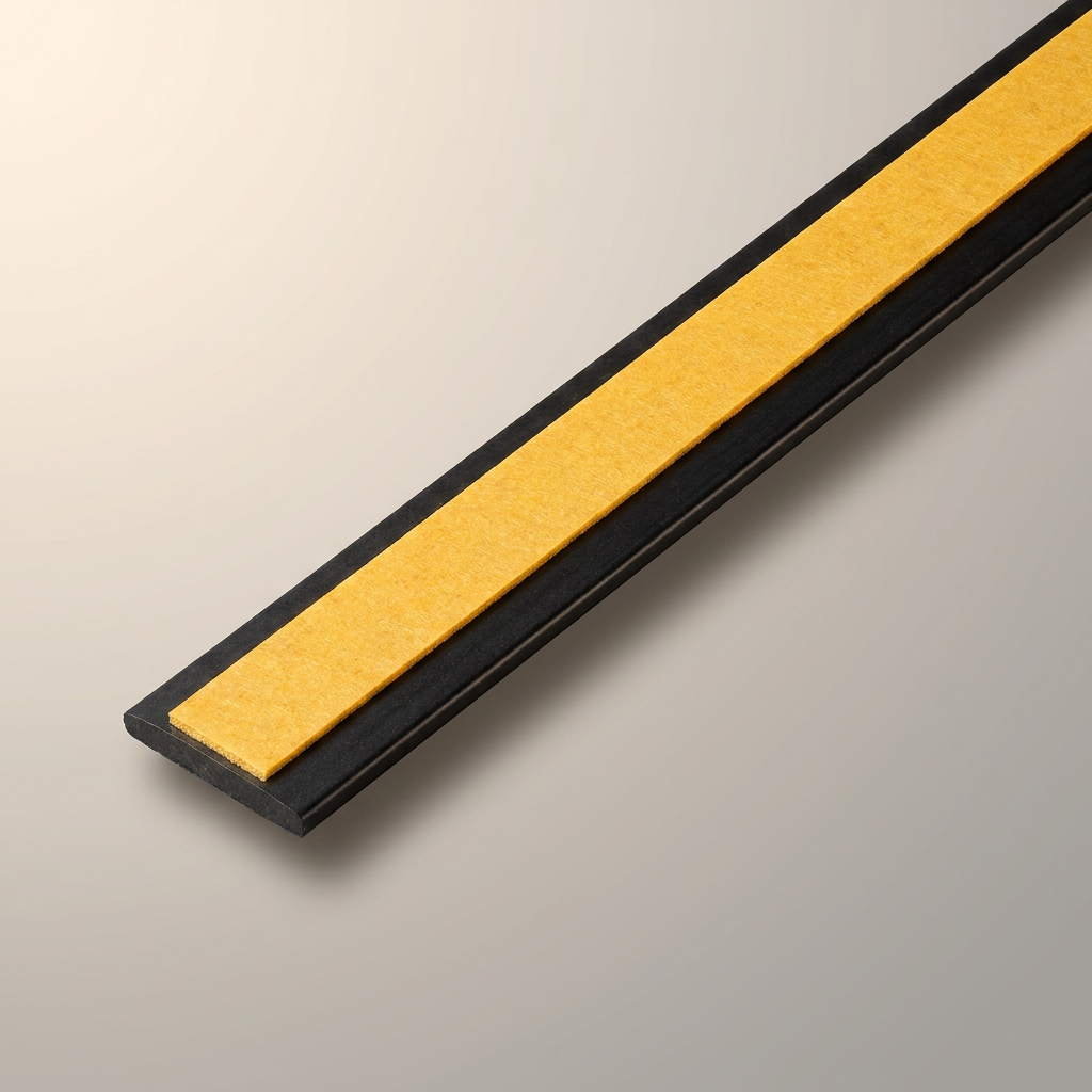 2 x 75mm Black Self-Adhesive Trim Strip x 1 Metre