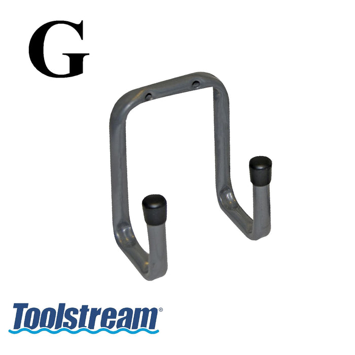 Wall Mounted 70mm Double Tool / Bike Storage Hook for Garages sheds & Workshops