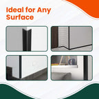 3x Black Rigid Angle – 40mm x 40mm x 1m PVC Corner Trim