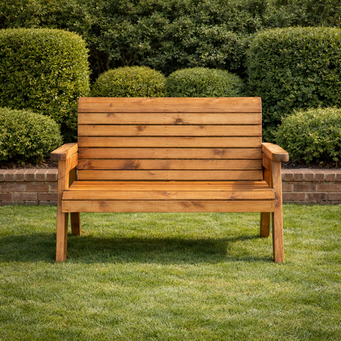 Wooden Garden Bench Two Seater
