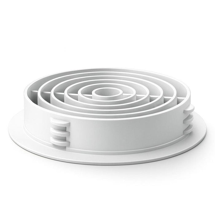 100 Pack 68mm White Plastic Round Soffit Air Vents