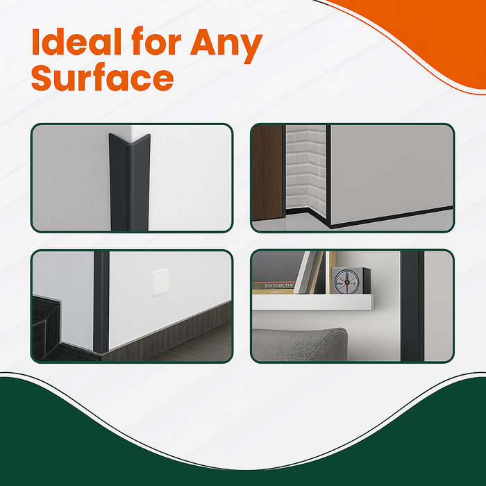 4 x Anthracite Grey Unequal Angle 50mm x 25mm x 1  Metre