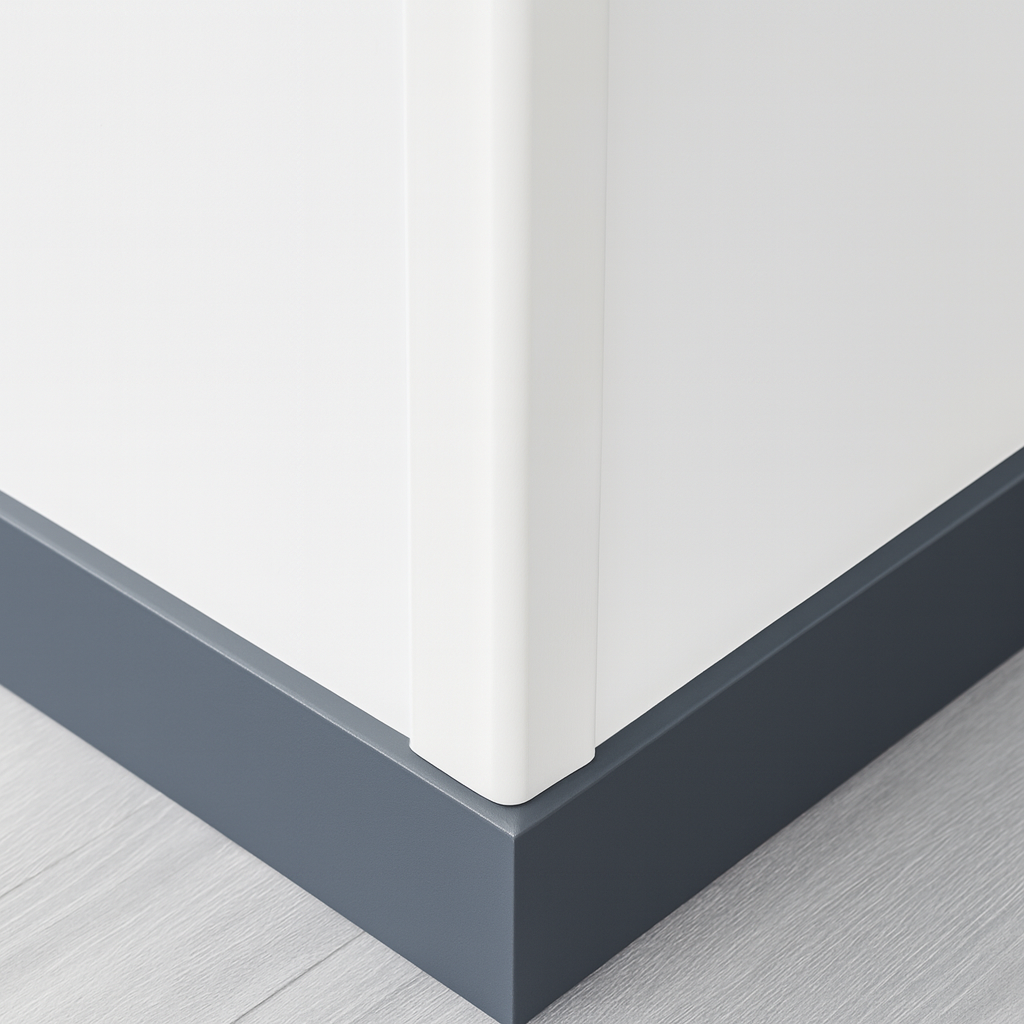 1 Metre White uPVC Plastic Rigid Corner Cover Trims