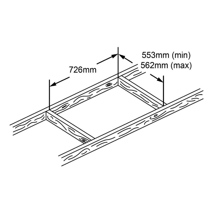 Manthorpe GL250 Insulated Loft Trap Door 562 x 726mm Hinged Hatch & Frame