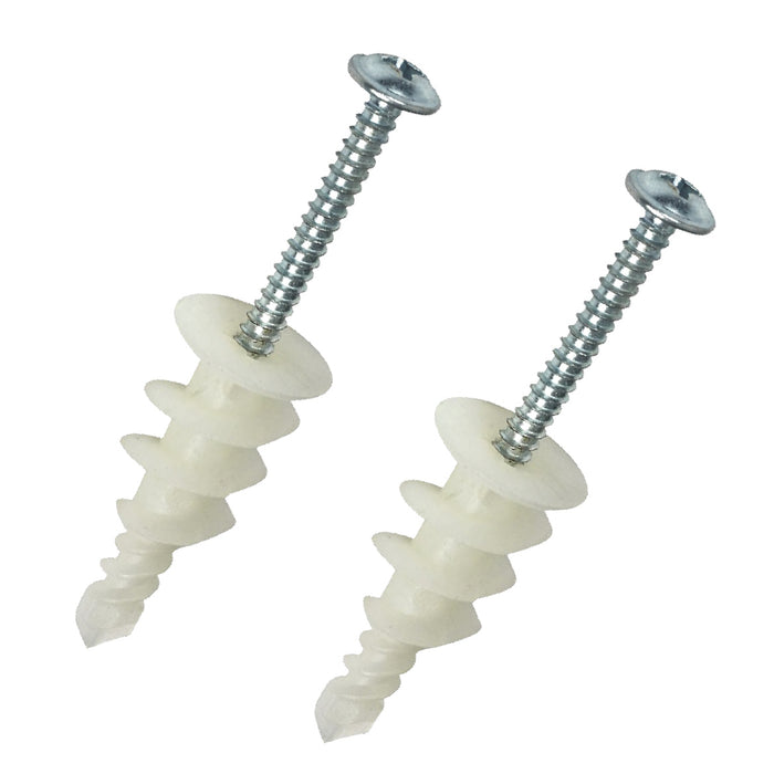 12 x Rawlplug Nylon Self Drill Plasterboard Hollow Stud Wall Fixings