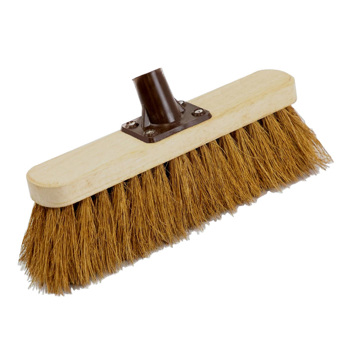 Coco Soft Sweeping Brush 12 Inch Broom Head Varnished Wood