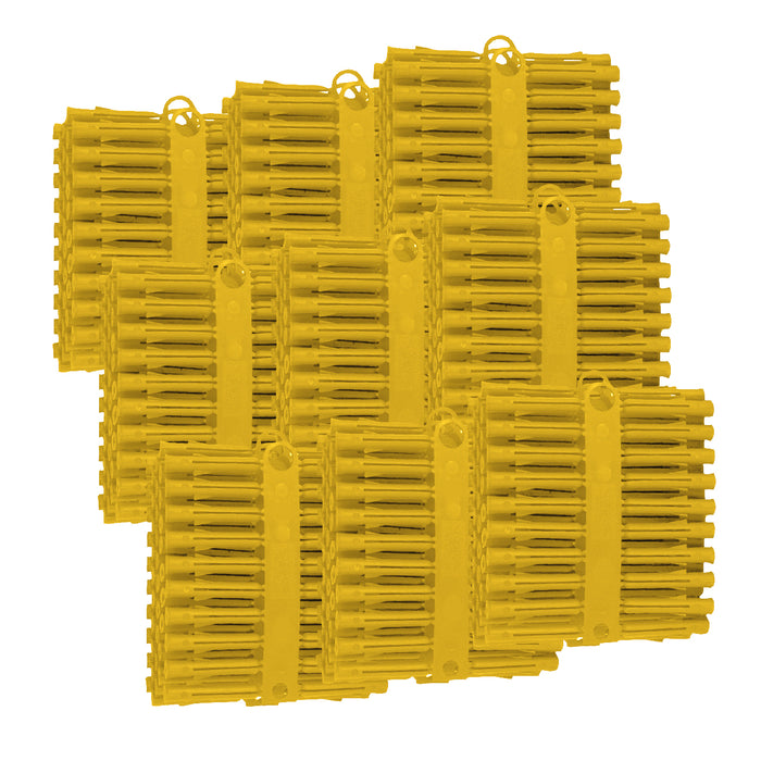 Yellow Wall Raw Plugs Expansion Fixings  for No.4 - 8 Screws