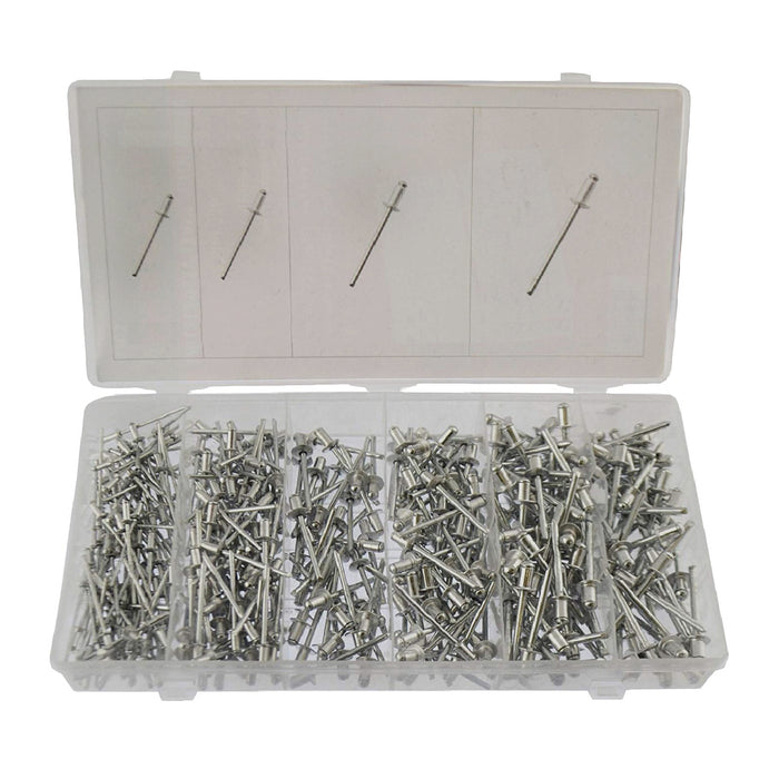 320 x Assorted Aluminium Metric Pop Rivets