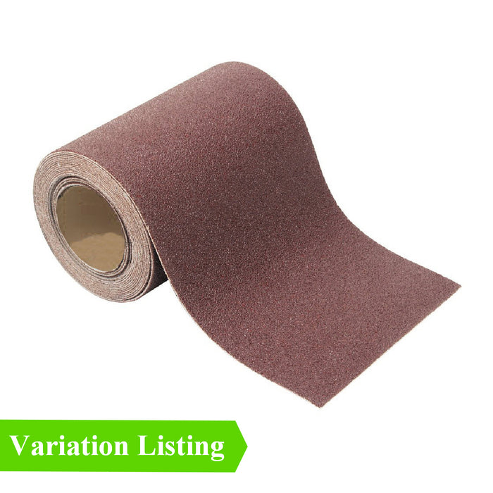 Sandpaper Aluminium Oxide Roll, 115mm x 10 Meters Grit Grade Options