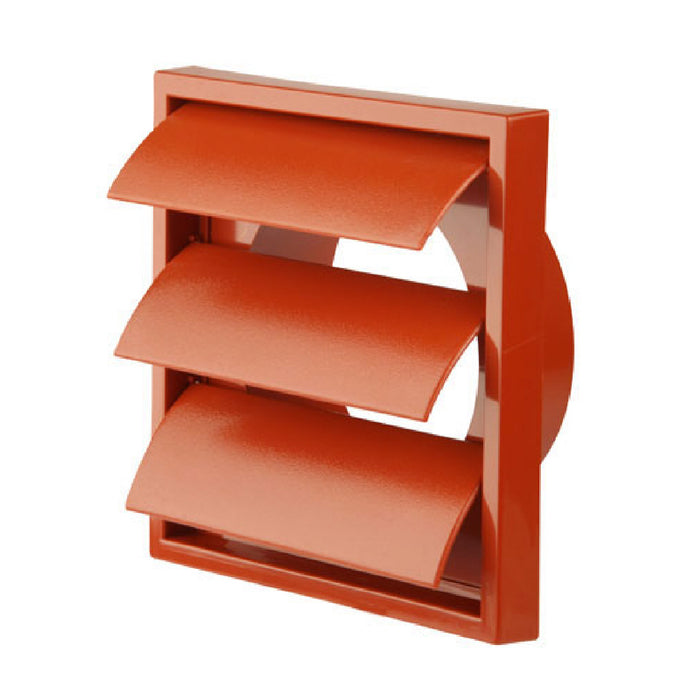 Terracotta Extractor Fan Air Vent Gravity Flap for 4 Inch Ducting