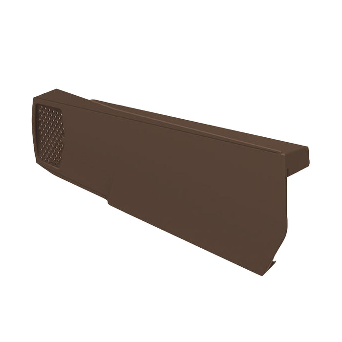 Brown Dry Verges, Universally Handed Units for Gable Apex Roof Tiles