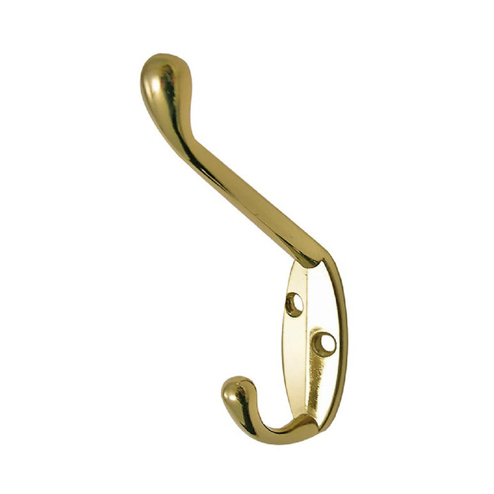 Brass Double Hat and Coat Hooks