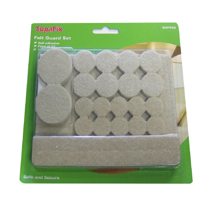 27 Pack Self Adhesive Felt Pads / Furniture Floor Protection