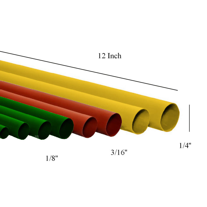 10 x Heat Shrink 12 Inch Electrical Tubing