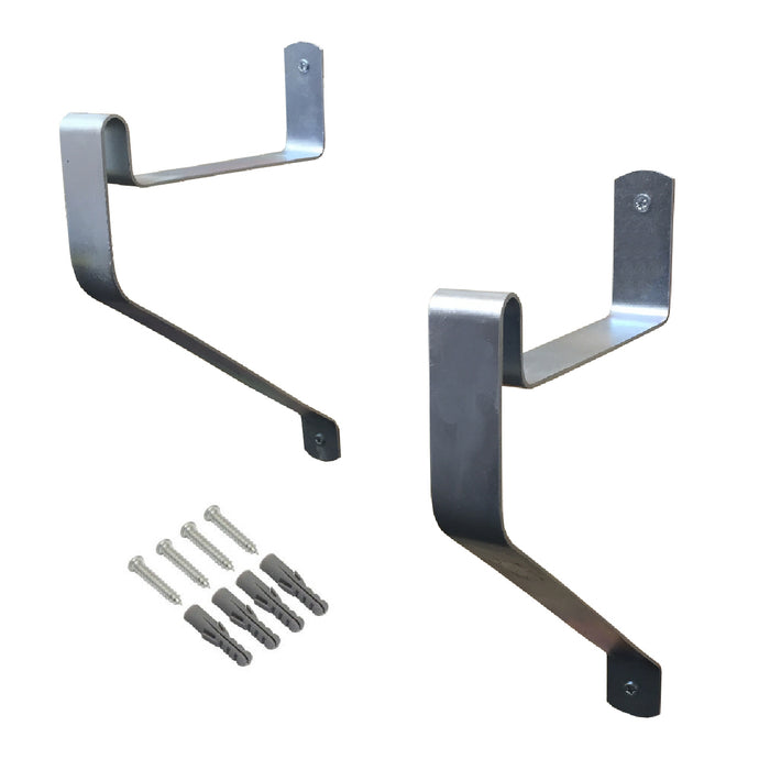 2 x Ladder Storage Hooks, Wall Mounted Brackets