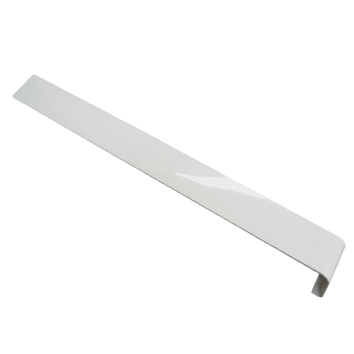 Fascia Board Straight Butt Joints White Round Edge Profile