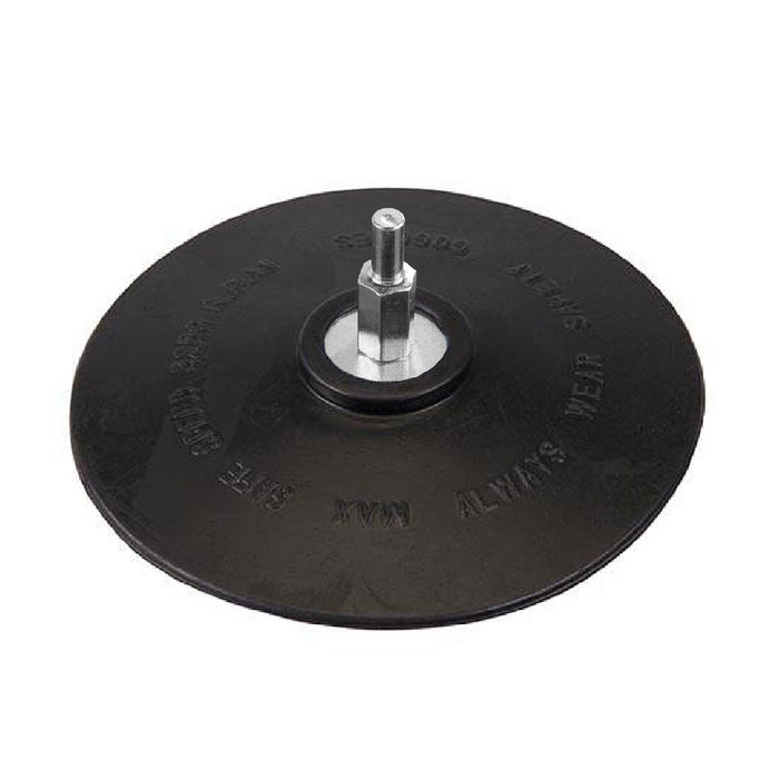 Rubber Backing Pad 125mm with 6mm Arbor