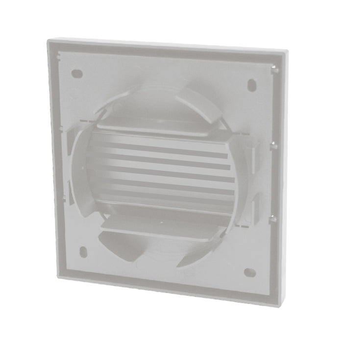 White Extractor Fan Air Vent Louvre Grille for 4 Inch Ducting