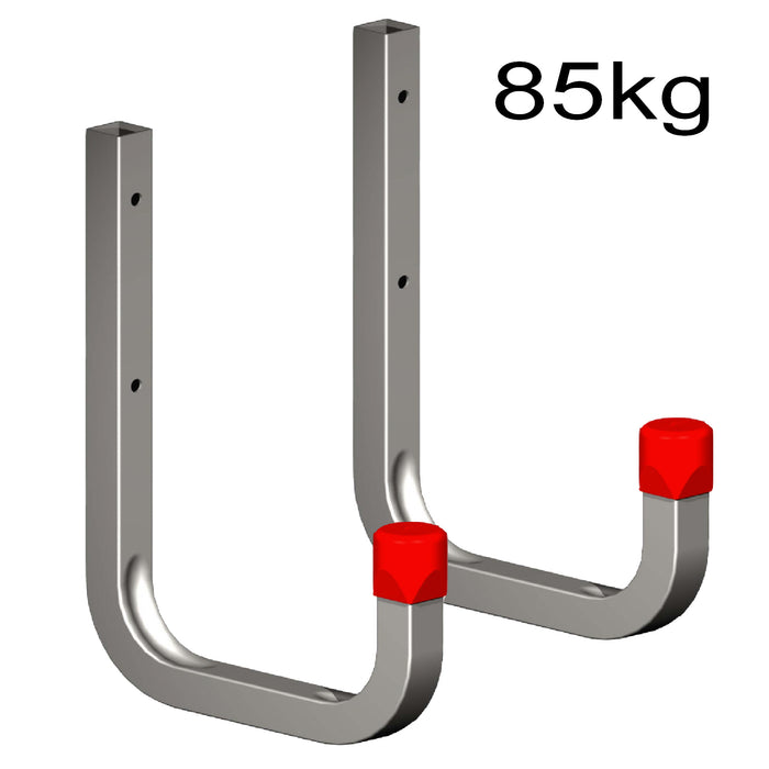 2 x 150mm Storage Wall Hooks 85kg Galvanised Steel