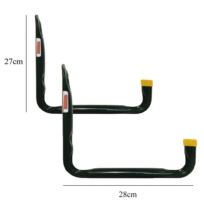 2 x Large 60kg Heavy Duty Storage Hooks Wall Mounted Utility Hook