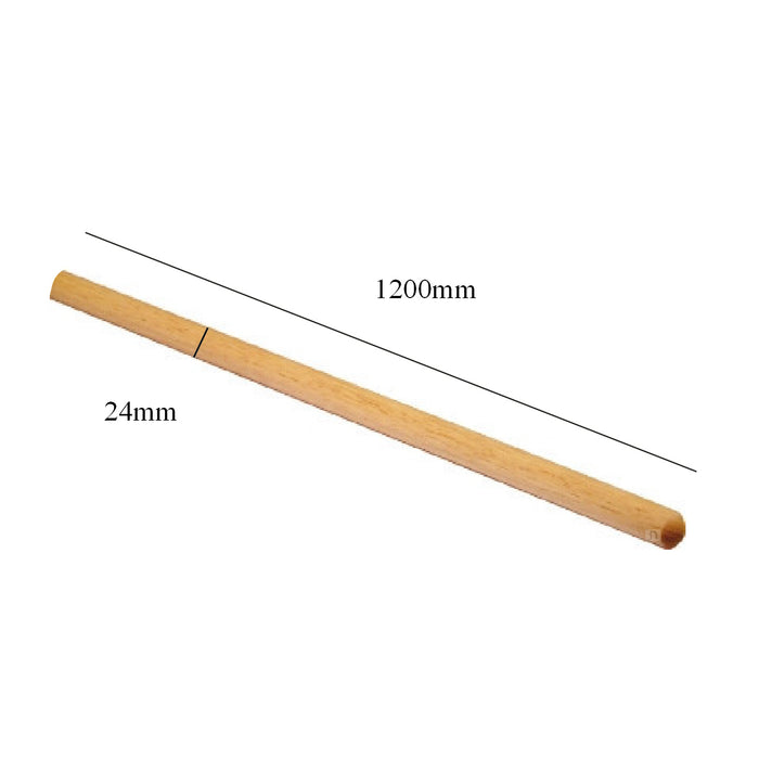 25 x Wooden Broom Handles / Mop Stales 1.2 Metres x 24mm