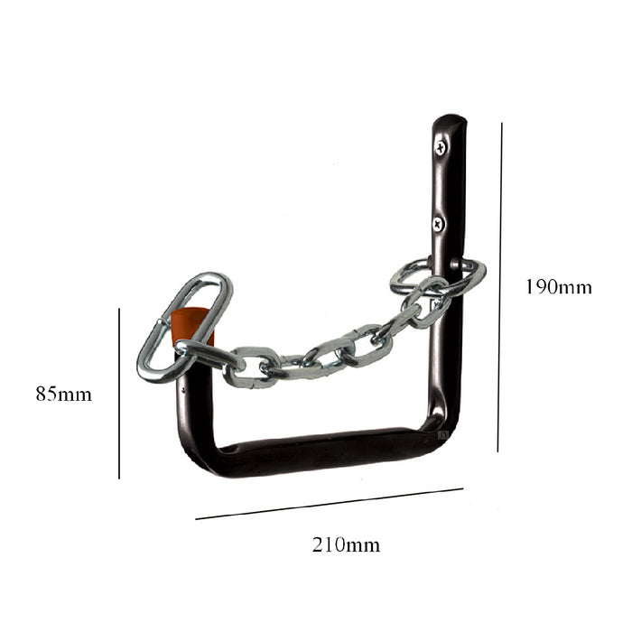 Lockable 210mm Storage Hook, Wall Mounted for Ladders & Bikes