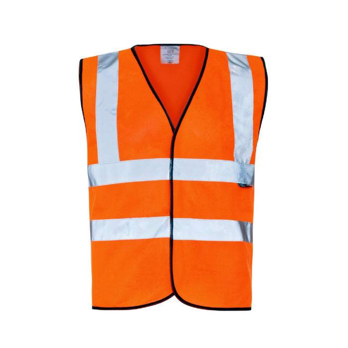 Orange High Visibility Safety Vest