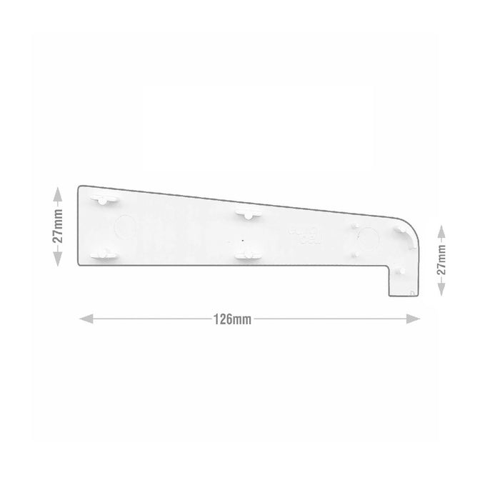 Window Cill End Caps fits 180mm Eurocell External Sills