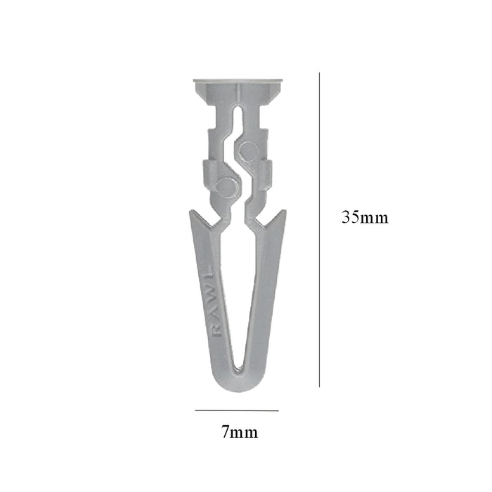 50 x Genuine Rawl Plasterboard  7 x 35mm Hollow Wall Plugs