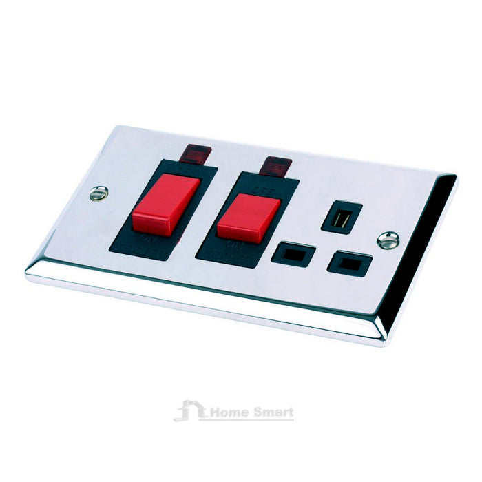 Electrical Polished Mirror Chrome Sockets & Switches