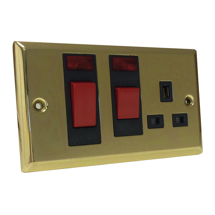 Victorian Brass Electrical Sockets & Switches