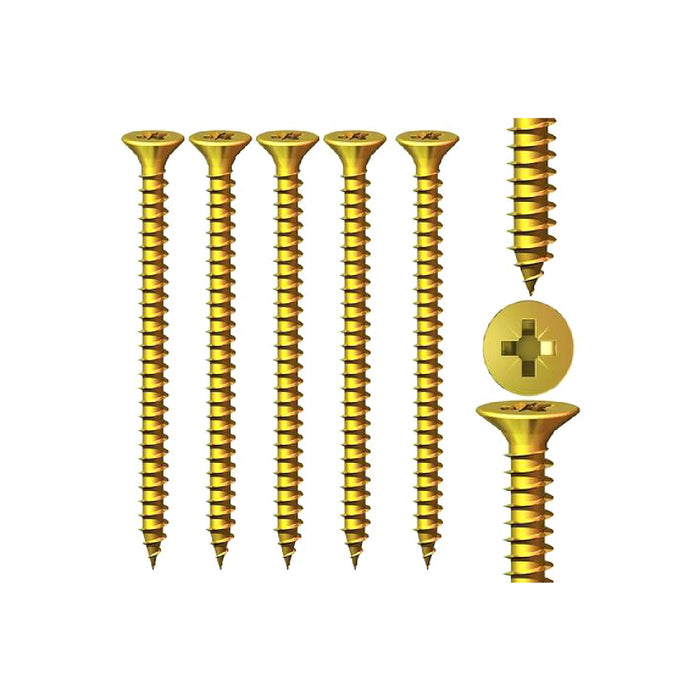 780 x Assorted Pozi Countersunk Screws, Twin Threaded