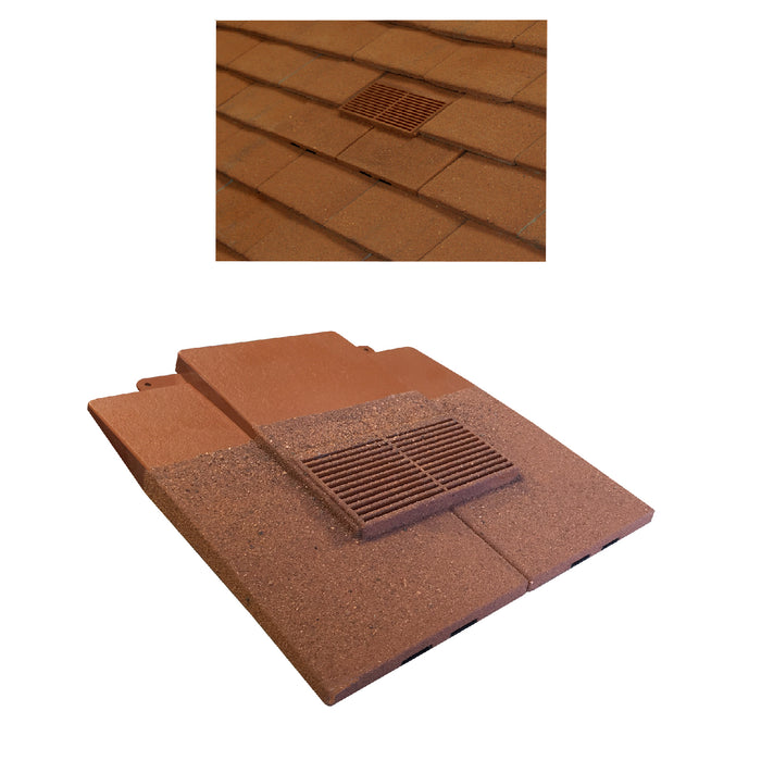 Granulated Sand Red Plain In-line Roof Tile Vent & Pipe Adapter