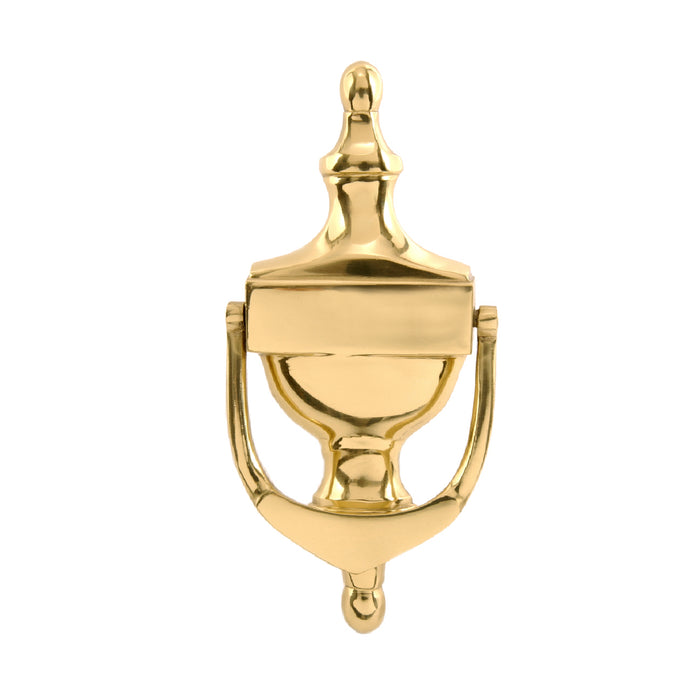 Polished Brass Door Knocker 150mm Victorian Urn Style