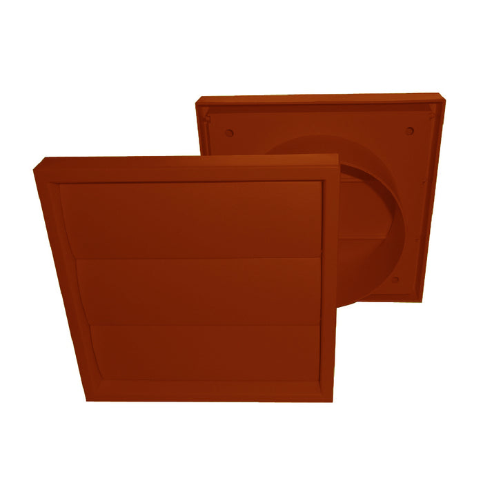 Terracotta Extractor Fan Air Vent Gravity Flap for 4 Inch Ducting