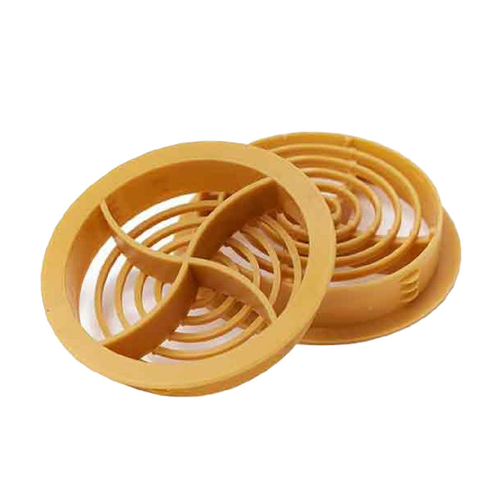 Tan Plastic 70mm Round Soffit Air Ventilation Roof Discs <br> Menu Options