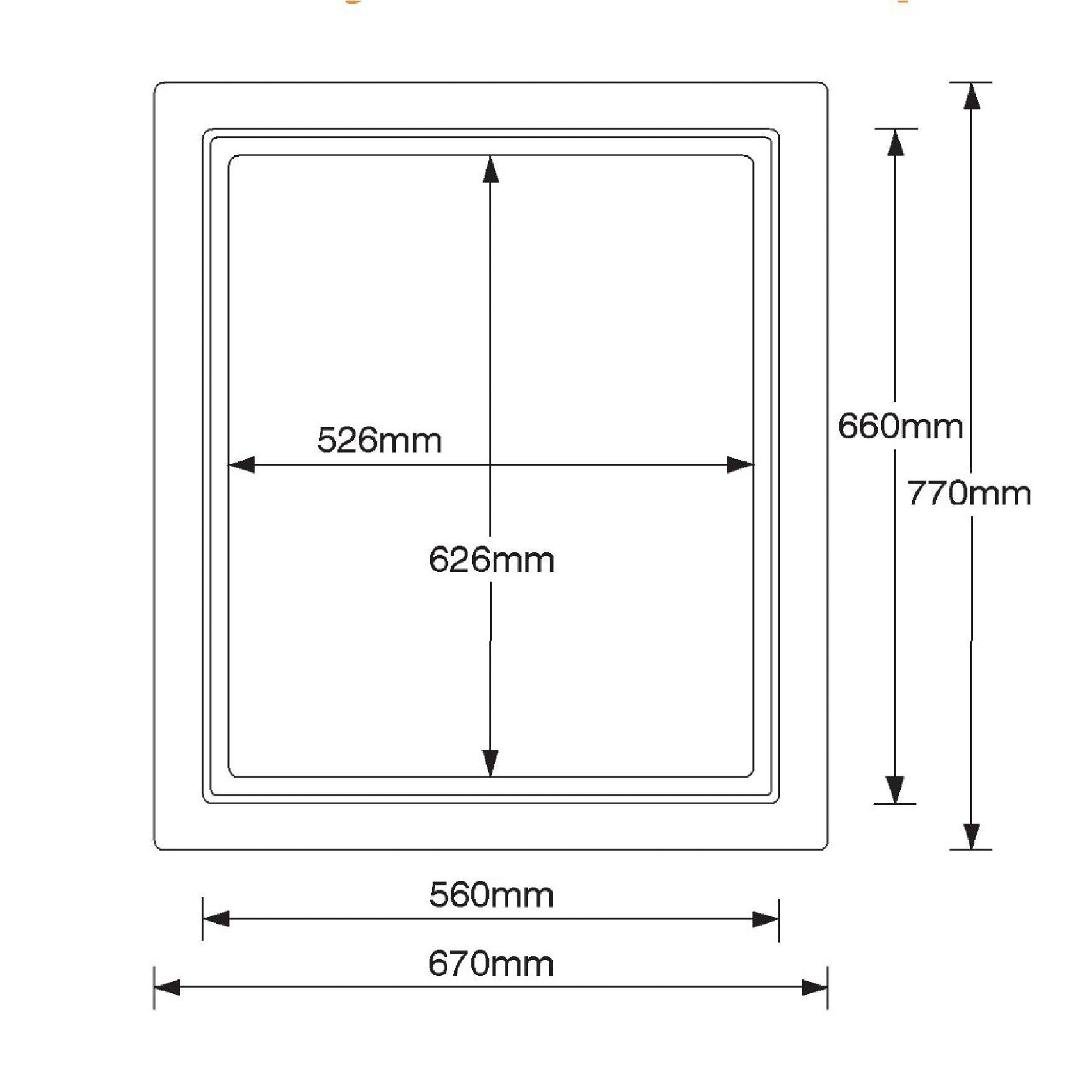 Timloc 1169 Insulated Loft Trap 562 x 662mm Hinged Drop Down Hatch Attic Door