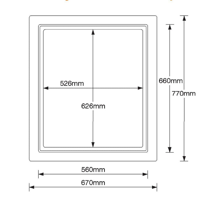 Timloc 1169 Insulated Loft Trap 562 x 662mm Hinged Drop Down Hatch Attic Door